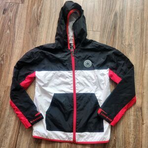 CONVERSE Chuck Taylor ALL STAR Boys Windbreak Jacket Red Size MEDIUM 10-12 years